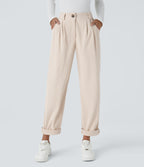 Blanco - Pantalón de pana casual 4