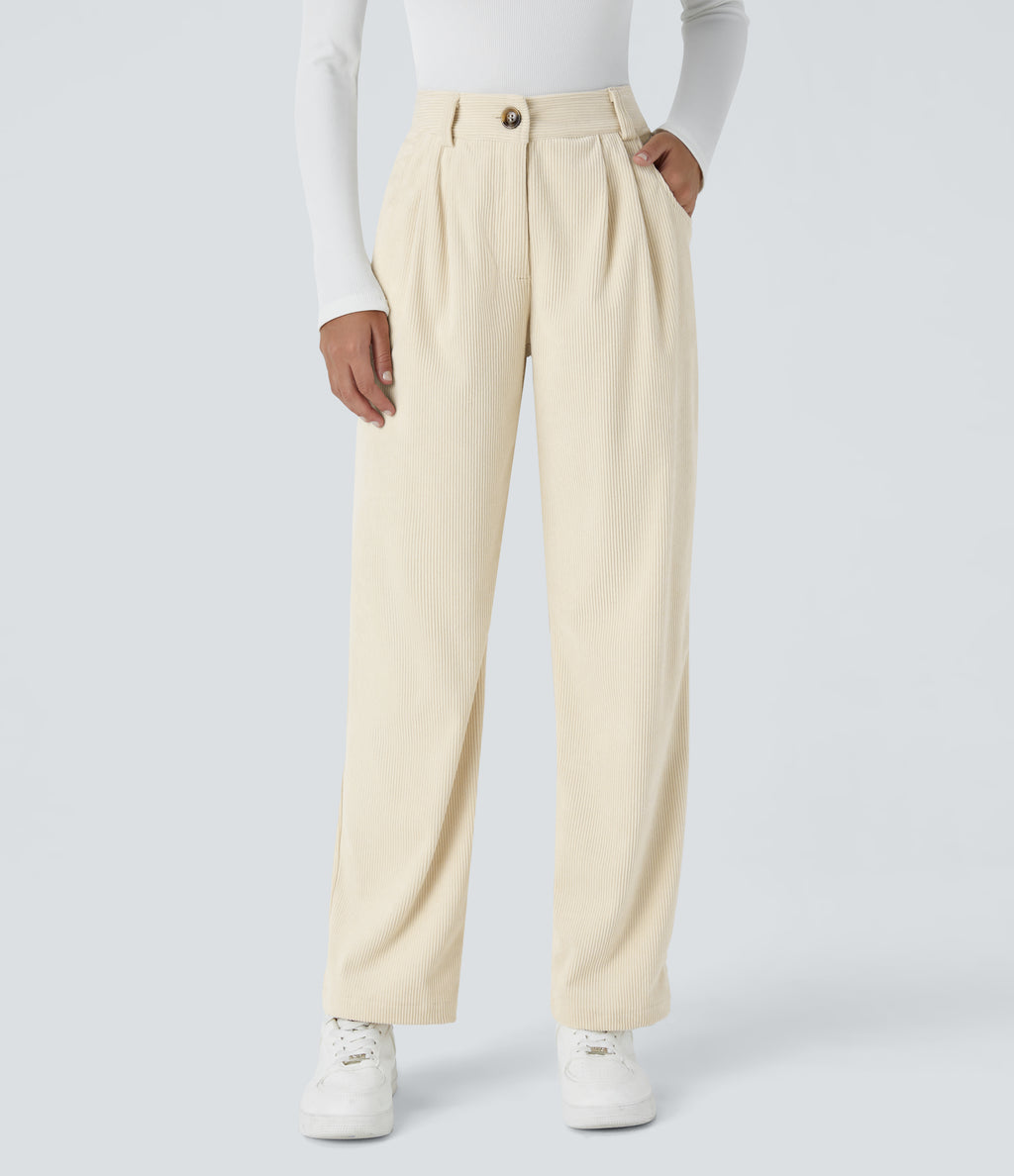 Blanco Cisne - Pantalón de pana casual 4