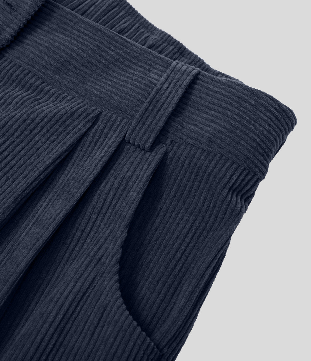 Azul Niebla - Pantalón de pana casual 7