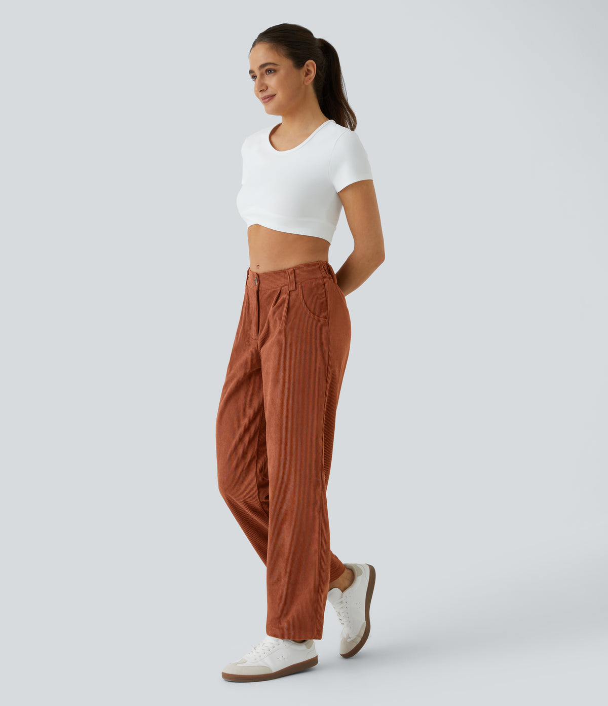 Arcilla - Pantalón de pana casual 5