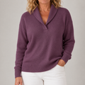 Isabel | Jersey Elegante de Punto con Cuello Solapa