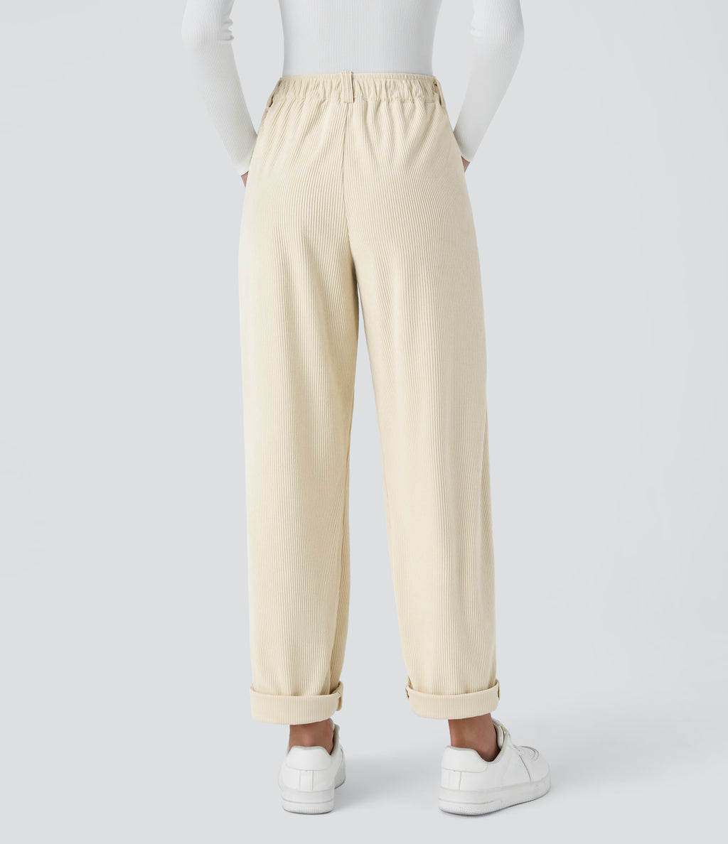 Blanco Cisne - Pantalón de pana casual 2