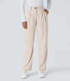 Blanco - Pantalón de pana casual 3