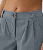 Gris Azulado - Pantalón de pana casual 4