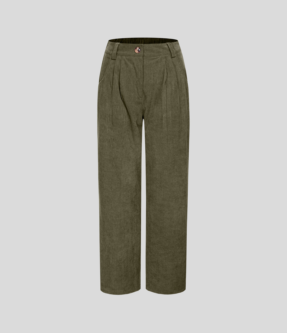 Verde Bruma - Pantalón de pana casual 8