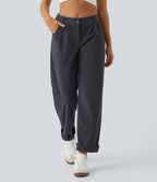 Gris Fantasma - Pantalón de pana casual 3