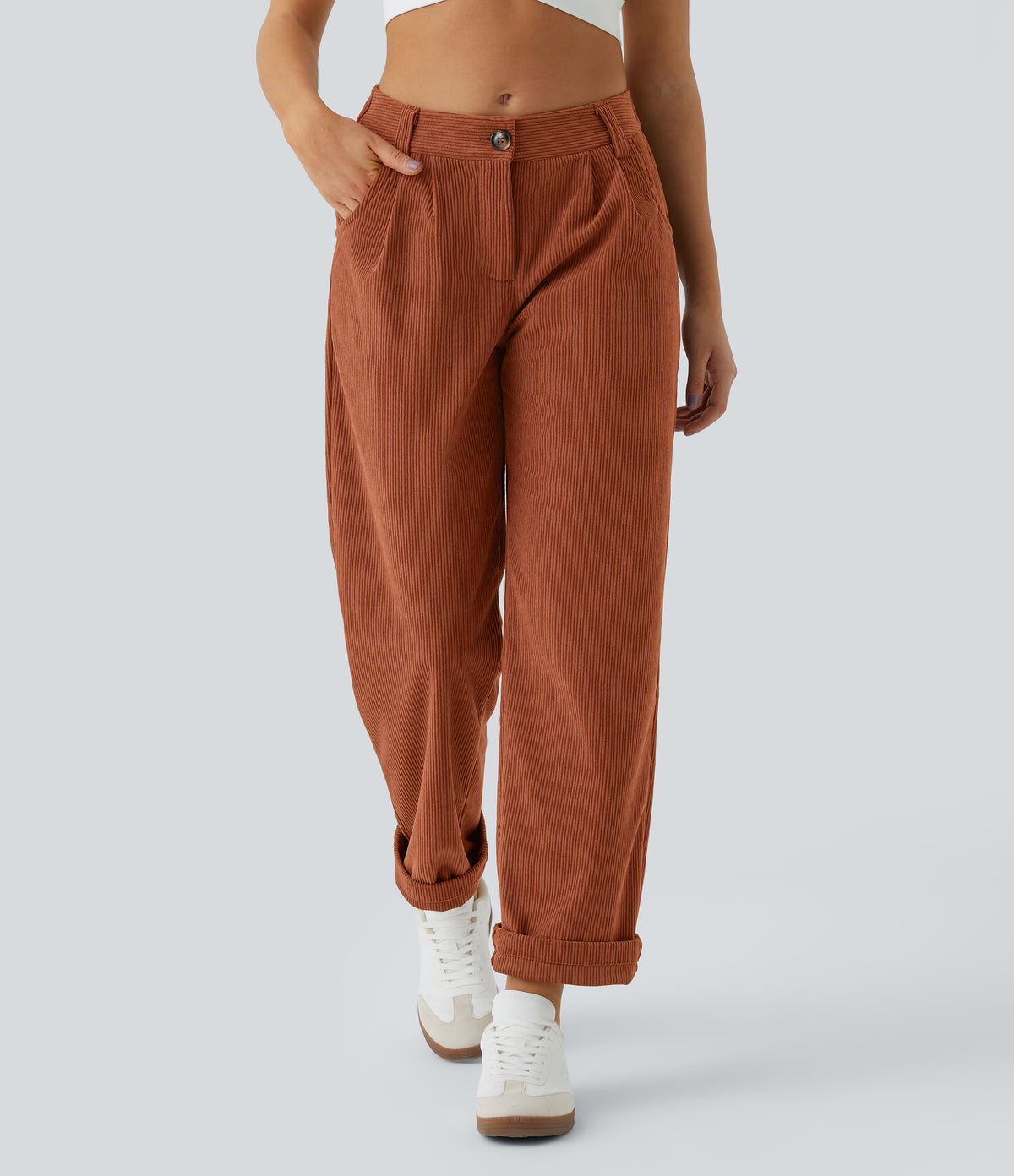 Arcilla - Pantalón de pana casual 3
