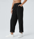 Negro - Pantalón de pana casual 3