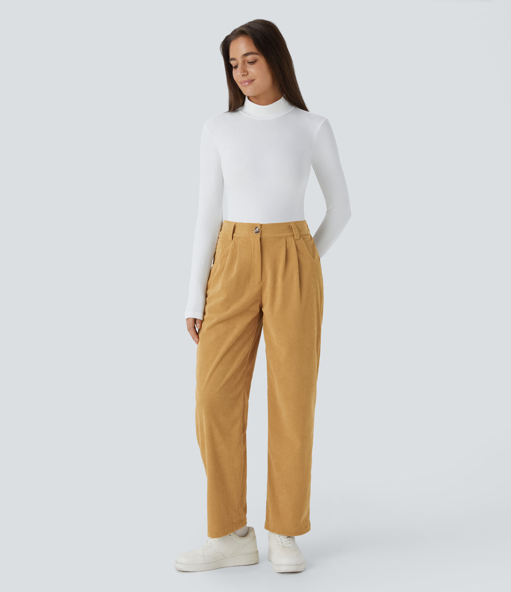 Oro Ámbar - Pantalón de pana casual 7
