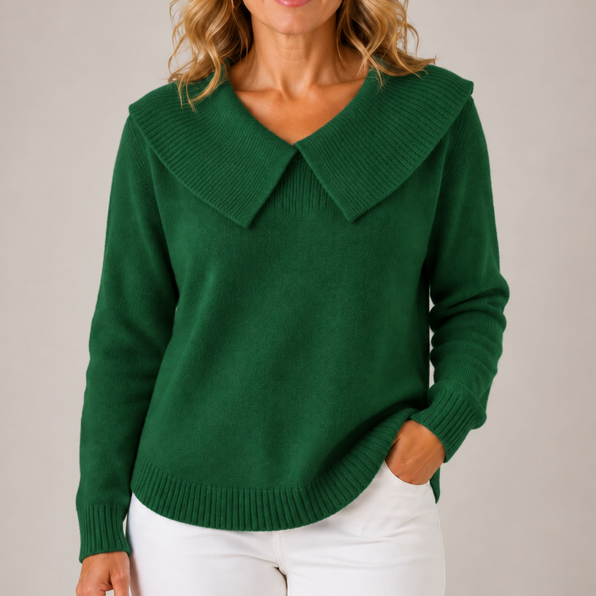 Yari | Jersey de punto elegante con cuello