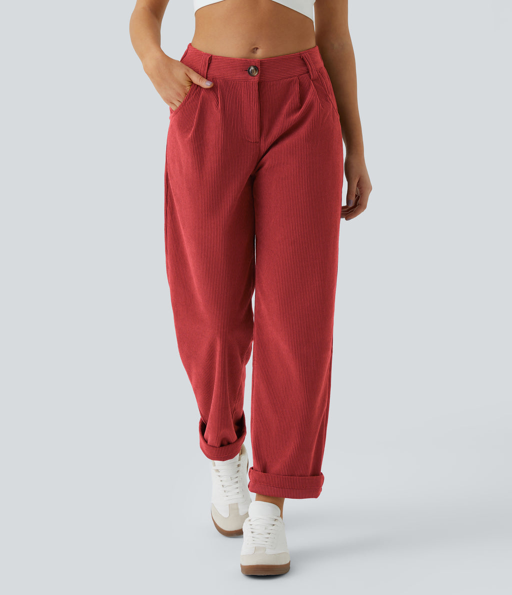 Manzana Asada - Pantalón de pana casual 3