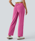 Rojo Violáceo - Pantalón de pana casual 2