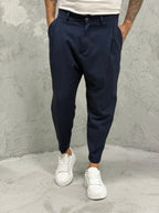 Pantalón MADRID con pinzas azul 2