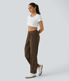 Marrón Café - Pantalón de pana casual 5