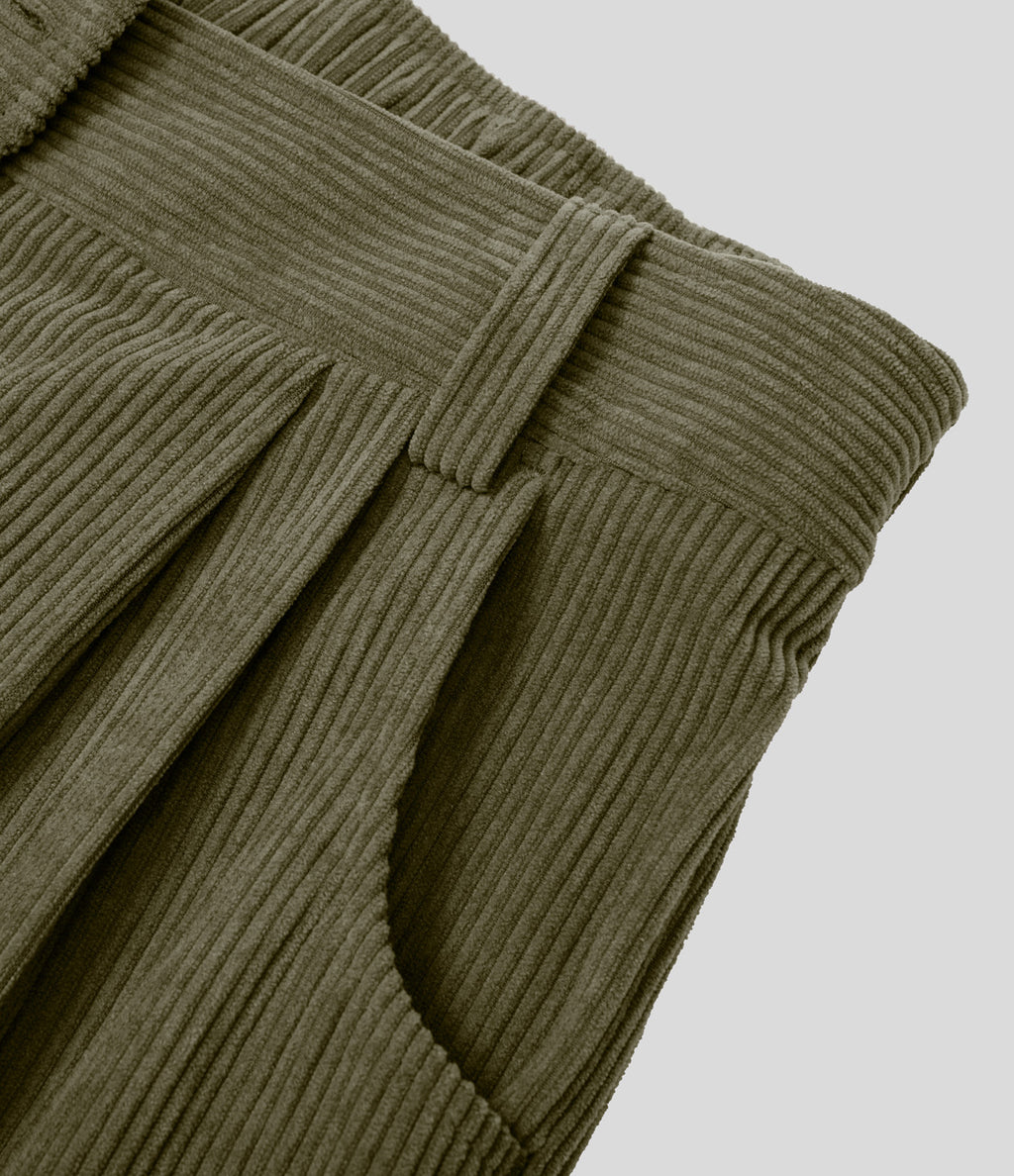 Verde Bruma - Pantalón de pana casual 9
