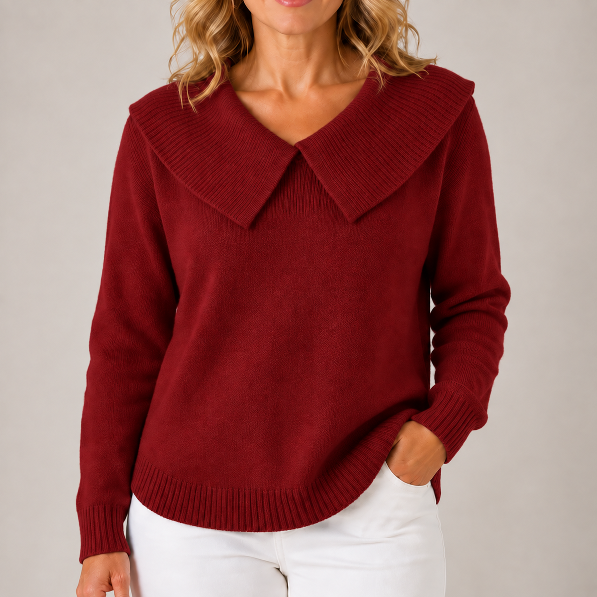 Yari | Jersey de punto elegante con cuello