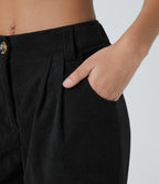 Negro - Pantalón de pana casual 6