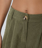Verde Bruma - Pantalón de pana casual 5