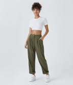 Verde Bruma - Pantalón de pana casual 7
