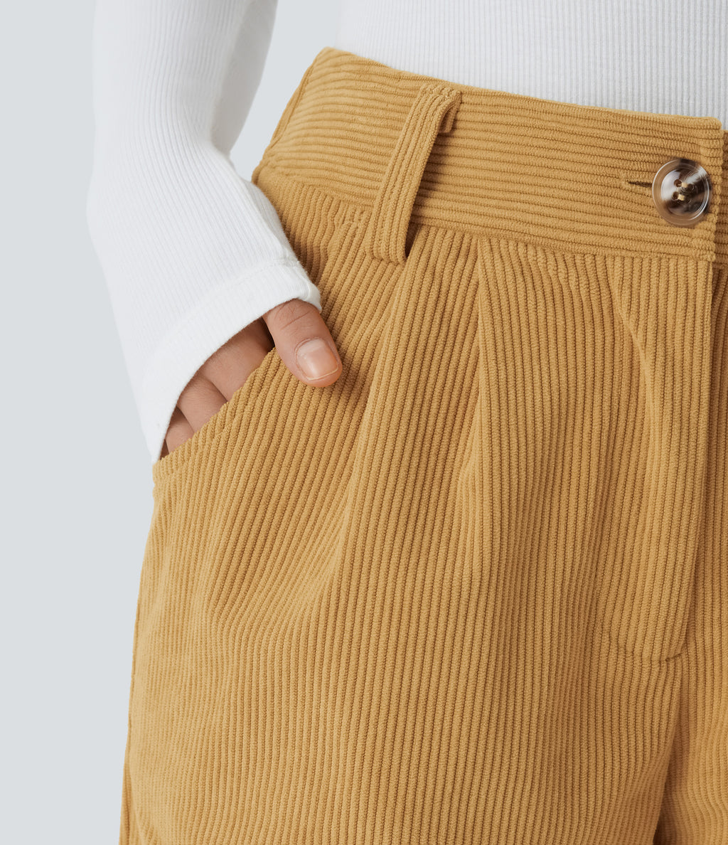 Oro Ámbar - Pantalón de pana casual 5
