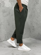 Pantalón MADRID con pinzas verde 3