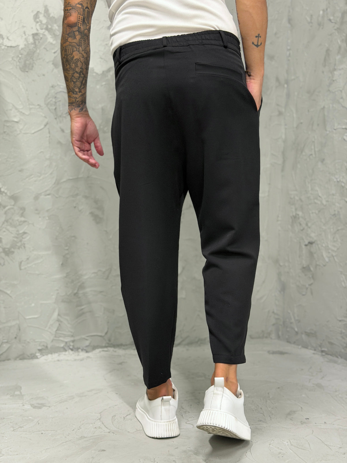 Pantalón MADRID con pinzas negro 4