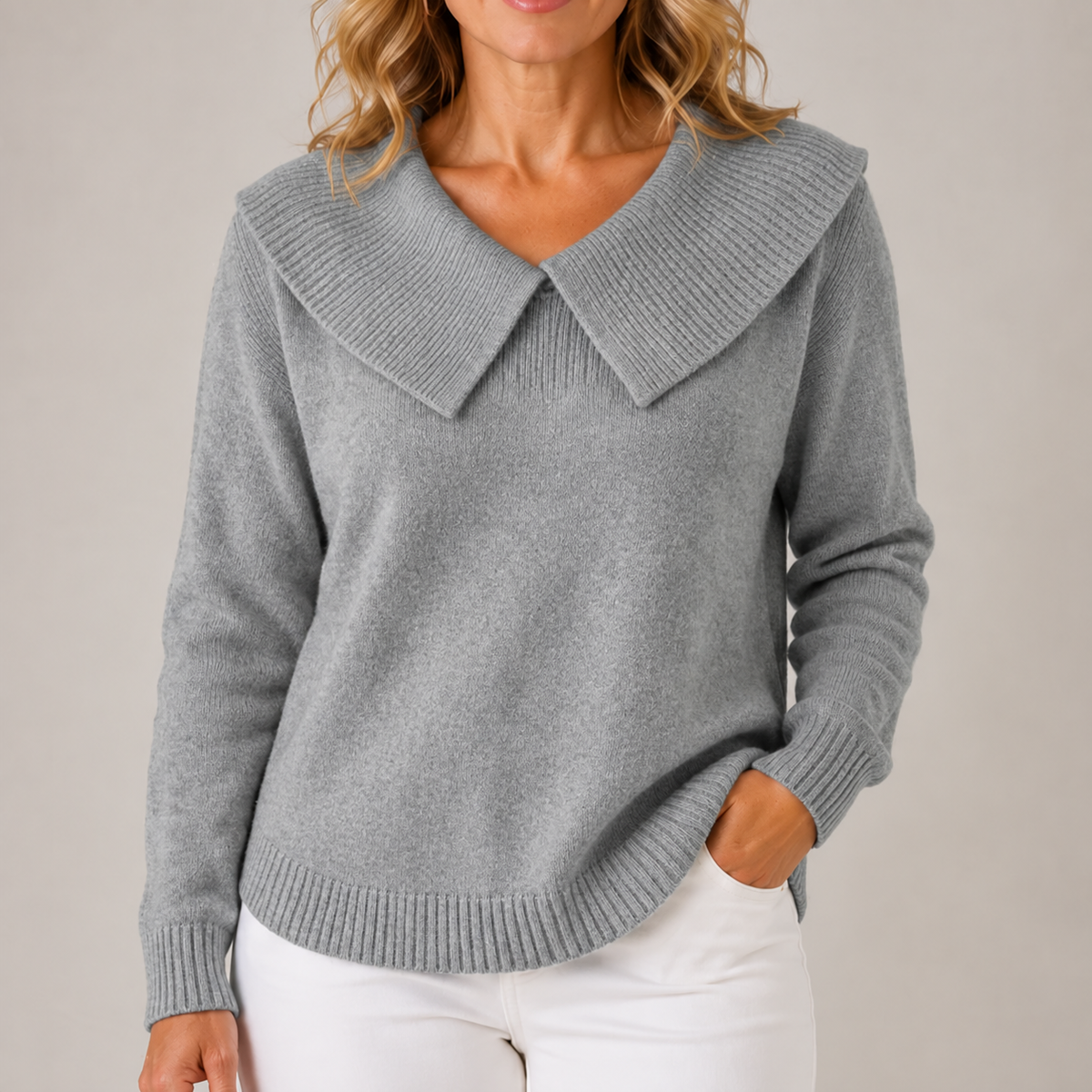 Yari | Jersey de punto elegante con cuello