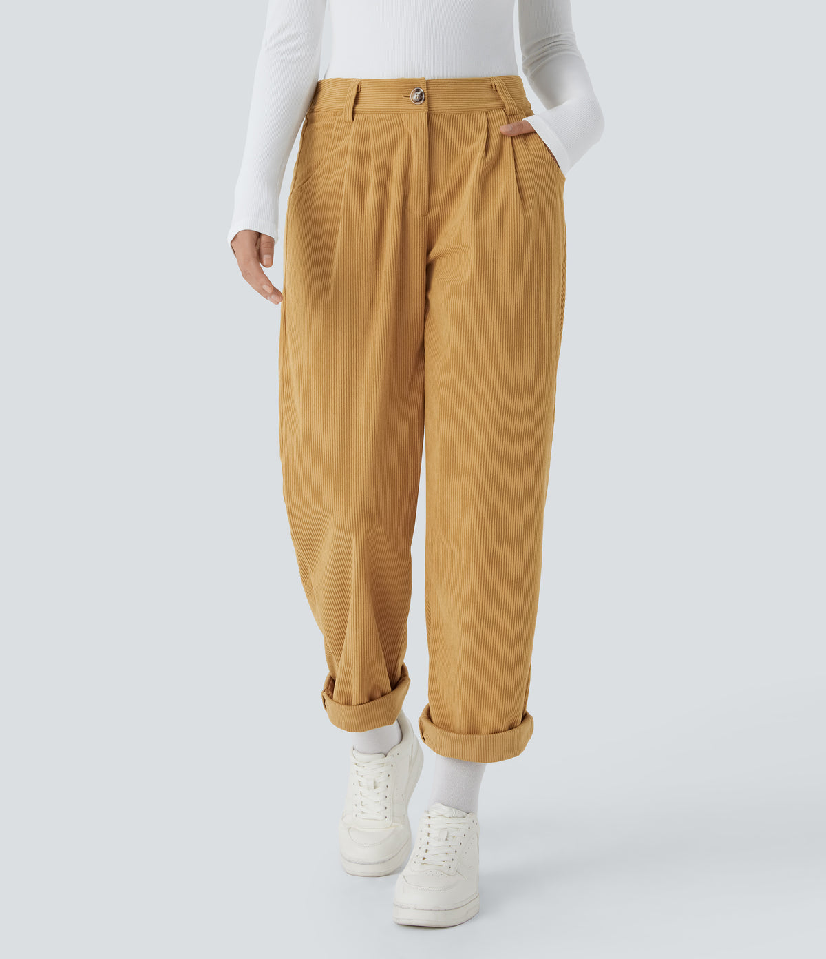 Oro Ámbar - Pantalón de pana casual 1