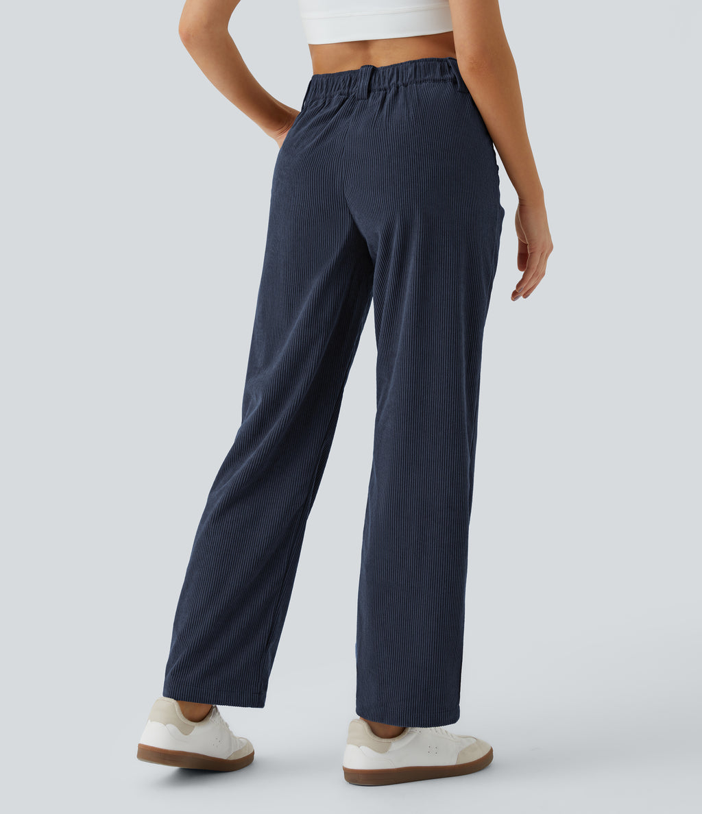 Azul Niebla - Pantalón de pana casual 2
