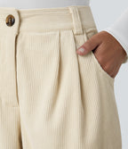Blanco Cisne - Pantalón de pana casual 5