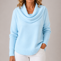 Marie | Jersey de punto elegante con cuello drapeado