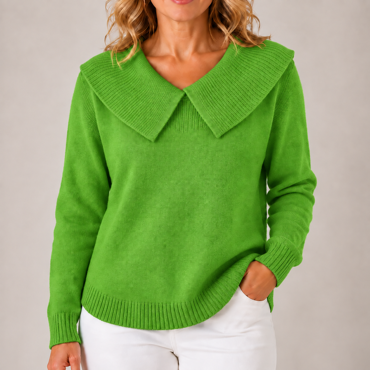 Yari | Jersey de punto elegante con cuello