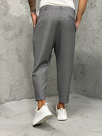 Pantalón MADRID con pinzas gris oscuro 4