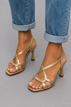 Eliana | Tacones Dorados de Mujer
