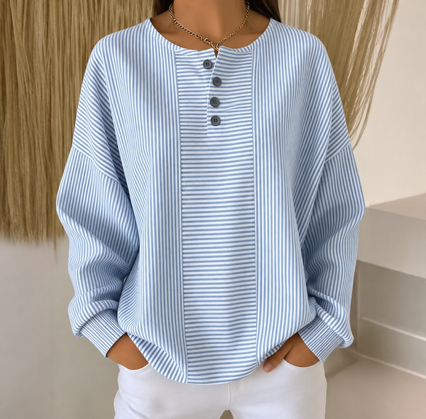 Berta Escobar - Sudadera a rayas de estilo informal