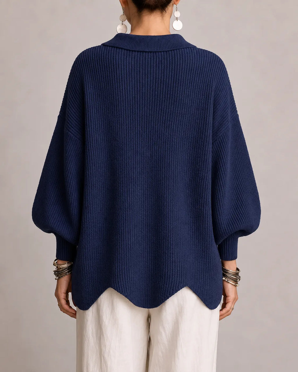 Elara - Cárdigan de punto oversize con botones