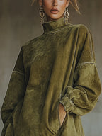 Gabriel | vestido con cuello alto y flecos