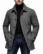 ⏰ Último día de rebajas – 50 % DE DESCUENTO ✨ Gabardina impermeable de hombre de longitud media