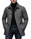 ⏰ Último día de rebajas – 50 % DE DESCUENTO ✨ Gabardina impermeable de hombre de longitud media
