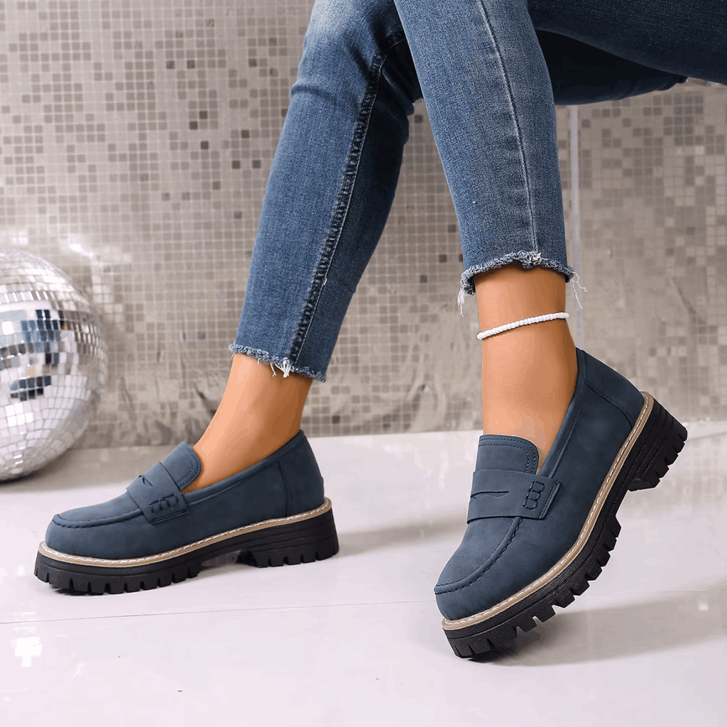 Elsa | Mocasines con Plataforma Estilo College
