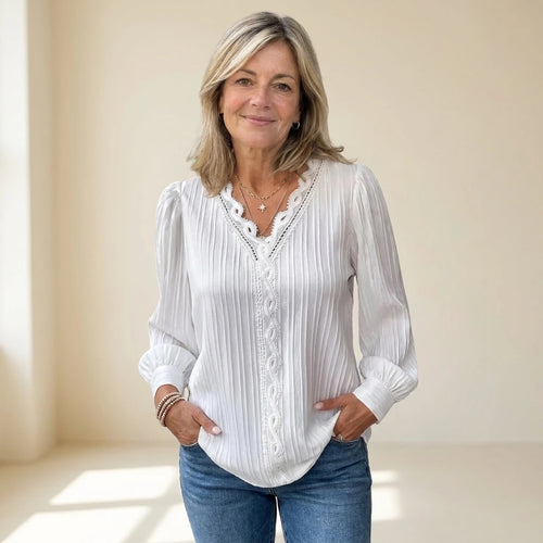 Alison | Blusa con Pliegues Cómodos