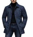 ⏰ Último día de rebajas – 50 % DE DESCUENTO ✨ Gabardina impermeable de hombre de longitud media