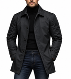 ⏰ Último día de rebajas – 50 % DE DESCUENTO ✨ Gabardina impermeable de hombre de longitud media