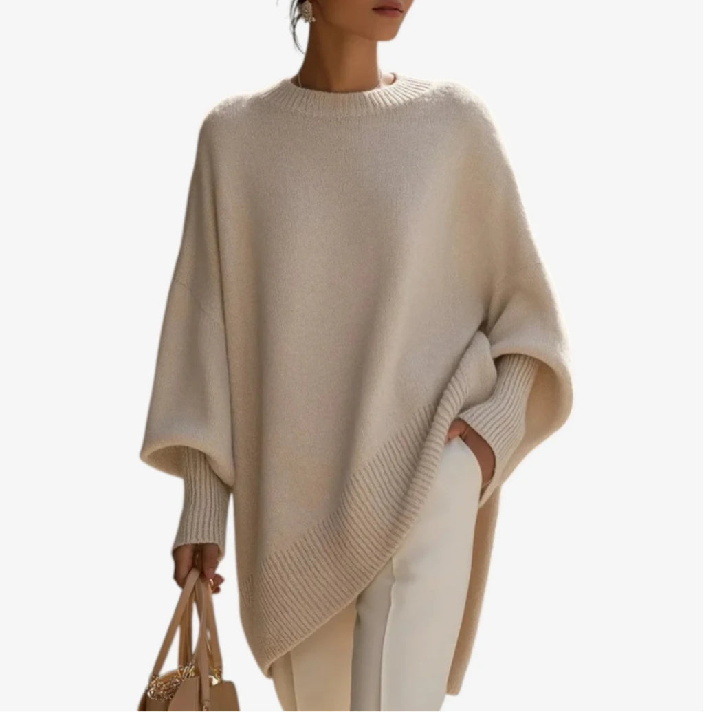 Poncho crudo/beige - vista 1