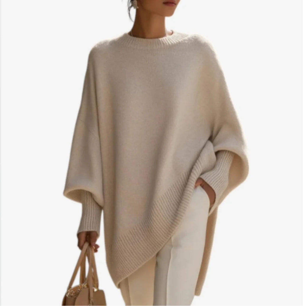 Poncho crudo/beige - vista 2