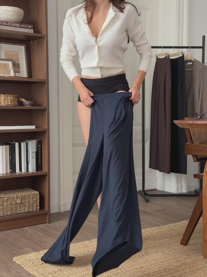 Asana Diaz - Pantalones con doble pliegue